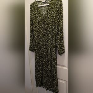 b young Byjosa Neon Flower Print Midi Dress